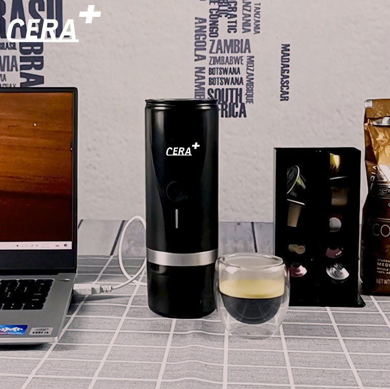 Portable coffee maker PCM00 Extraction by USB-CERA+| Portable Espresso Maker,Smart Warming Mug