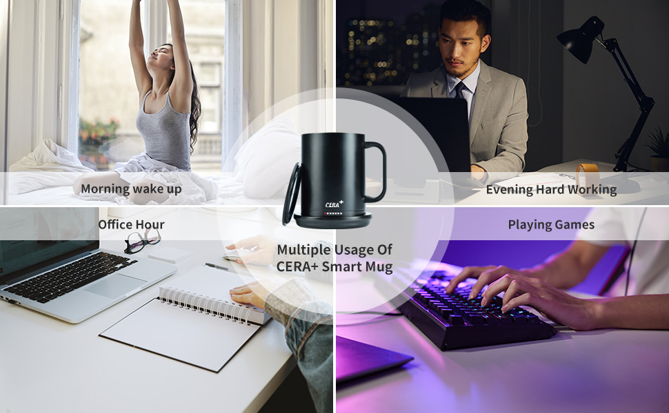 CERA+ SMERT MUG-CERA+| Portable Espresso Maker,Smart Warming Mug