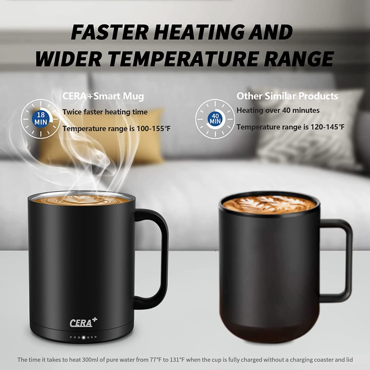 smart cup/mug for warming drinks,car cooling and heating cup smart car cup mug hold,temperature control mug,CERA+-CERA+| Portable Espresso Maker,Smart Warming Mug